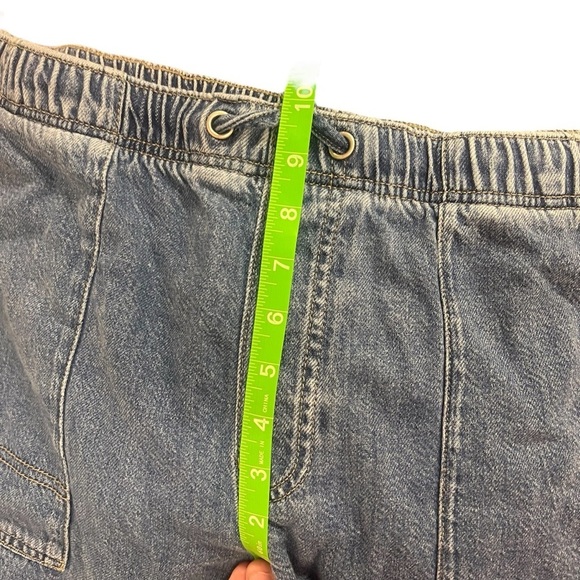 Forever 21 Premium Wide Leg Elastic Waistband Retro Jeans size XL - Picture 9 of 11